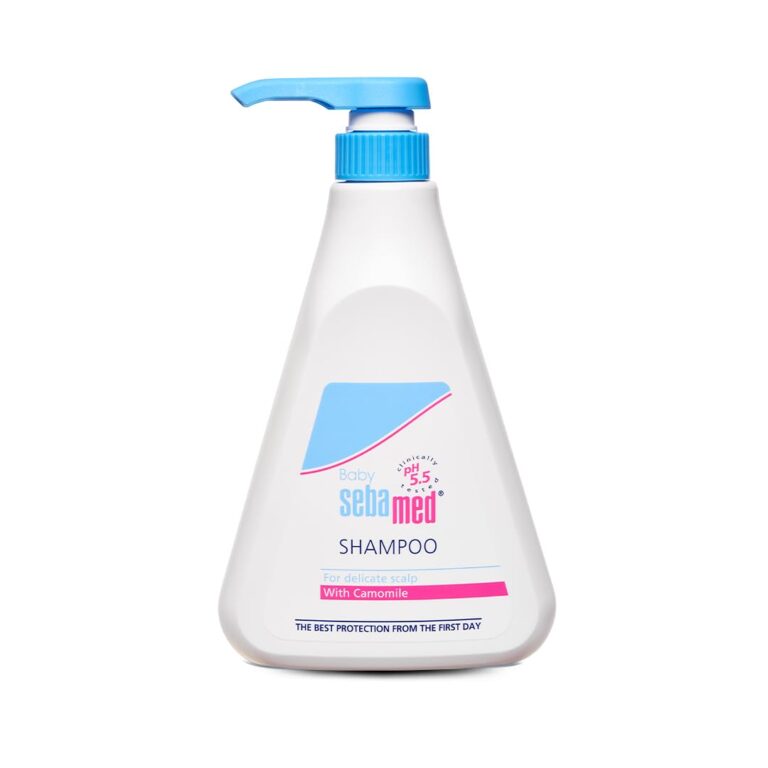 Sebamed baby shampoo 500ml bottle for gentle daily hair cleansing