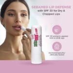 Lip care balm for dry and chapped lips protection