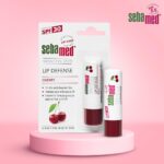 Cherry lip balm with sun protection for everyday use