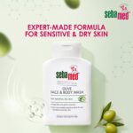 Extra mild face and body wash for sensitive and dry skin