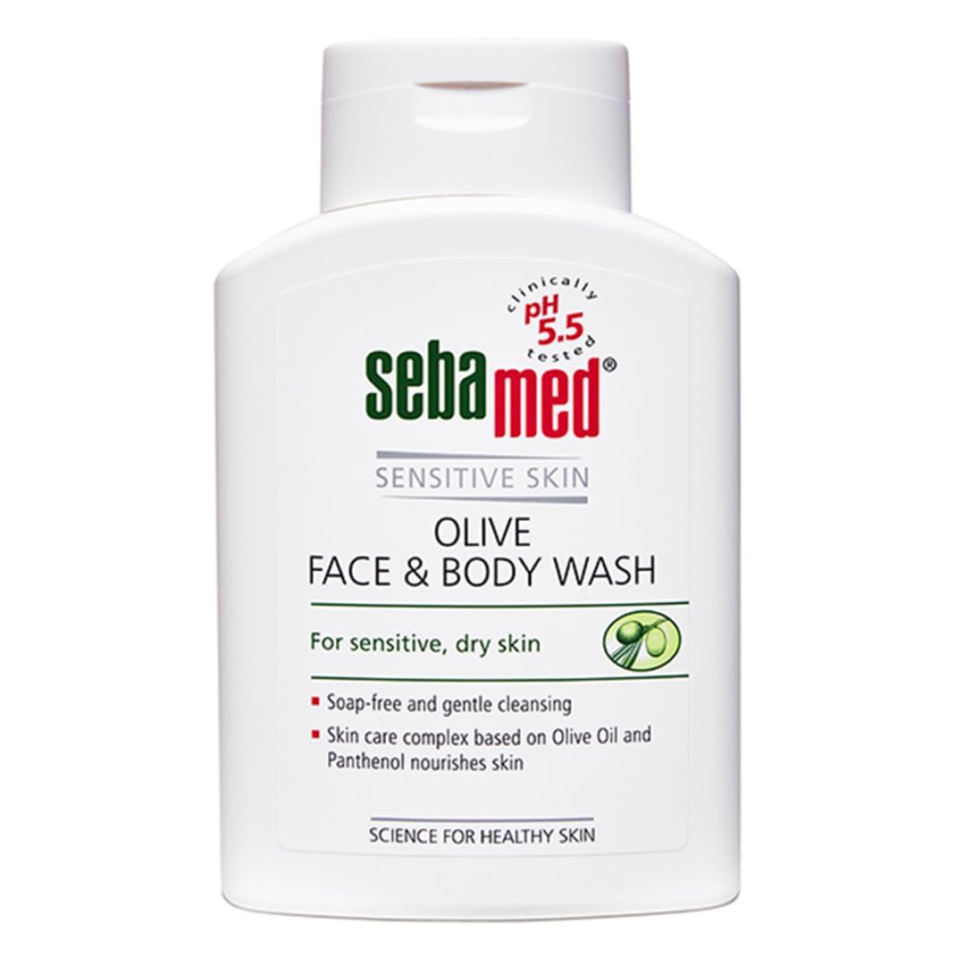 sebamed-olive-face-body-wash-200ml Sebamed olive face and body wash 200 ml for gentle daily cleansing