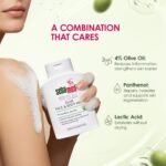 Skin wash enriched with olive oil and panthenol for nourishment