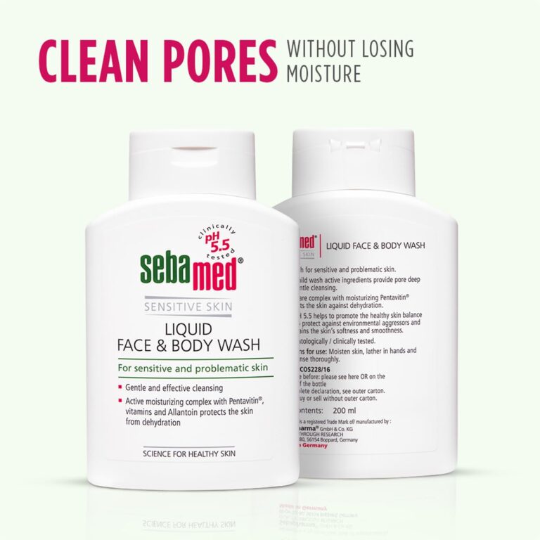 pH 5.5 moisturizing cleanser for soft and hydrated skin