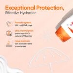 pH 5.5 balanced sunscreen for sensitive skin