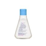 Back label of Sebamed baby shampoo with product information