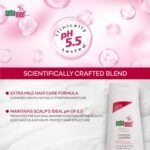Shampoo free from SLS and parabens for gentle cleansing