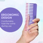 Vega Shampoo Comb Wide Tooth Detangling Comb- (1268) - Image 2