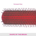 Vega Flat Hair Brush E11-FB Bristles Close Up