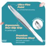 Vega Professional Square Tip Tweezer for Eyebrow Grooming