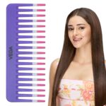 Vega shampoo comb with wide teeth for gentle hair detangling