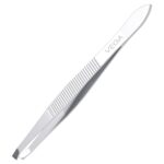 Vega Square Tip Tweezer for Eyebrow Shaping and Facial Hair Removal