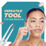Vega Square Tip Tweezer for Eyebrow Shaping & Facial Hair Removal – 1 Pc - Image 4