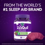 Close view of natural sleep aid gummies by Vicks