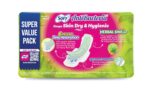 Extra long antibacterial sanitary pads for heavy flow protection