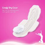 Sanitary pads pack with extra length for added coverage