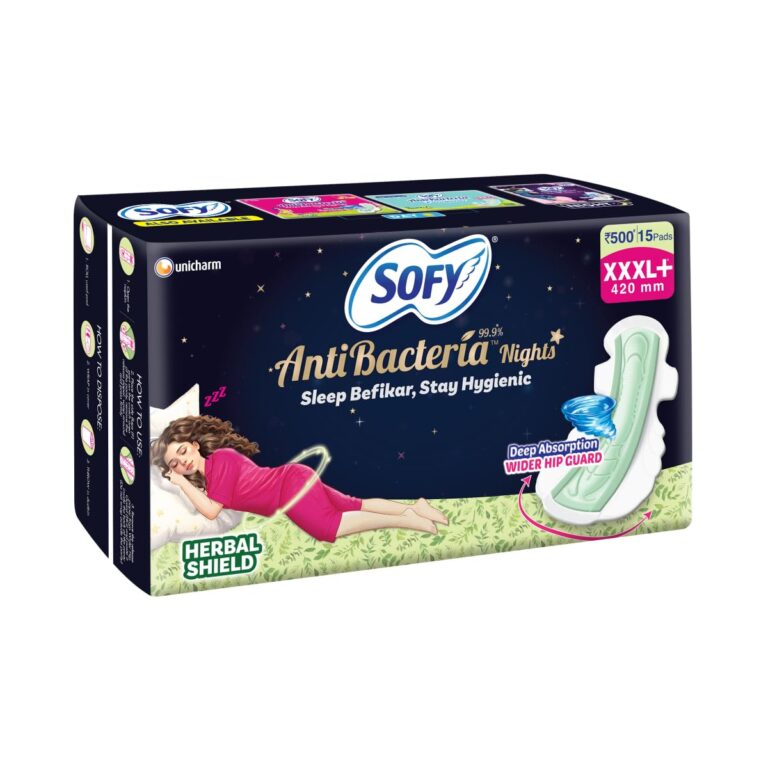 Extra long sanitary pads for women with anti bacteria protection