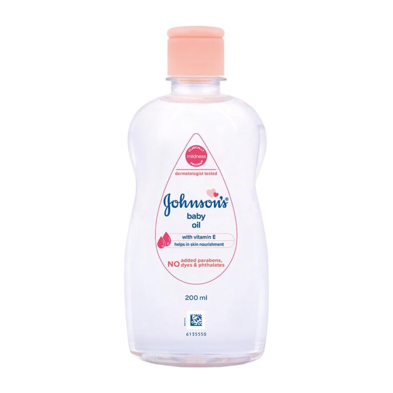 Johnson's Baby Oil 200ml with vitamin E for soft baby skin