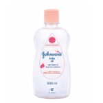 Johnson's non sticky baby oil 500ml with vitamin E for daily massage