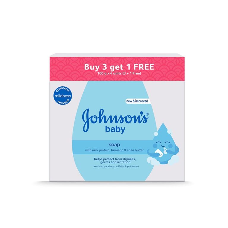 Johnsons Baby Soap 100g pack of 4 soft and gentle baby bath soap