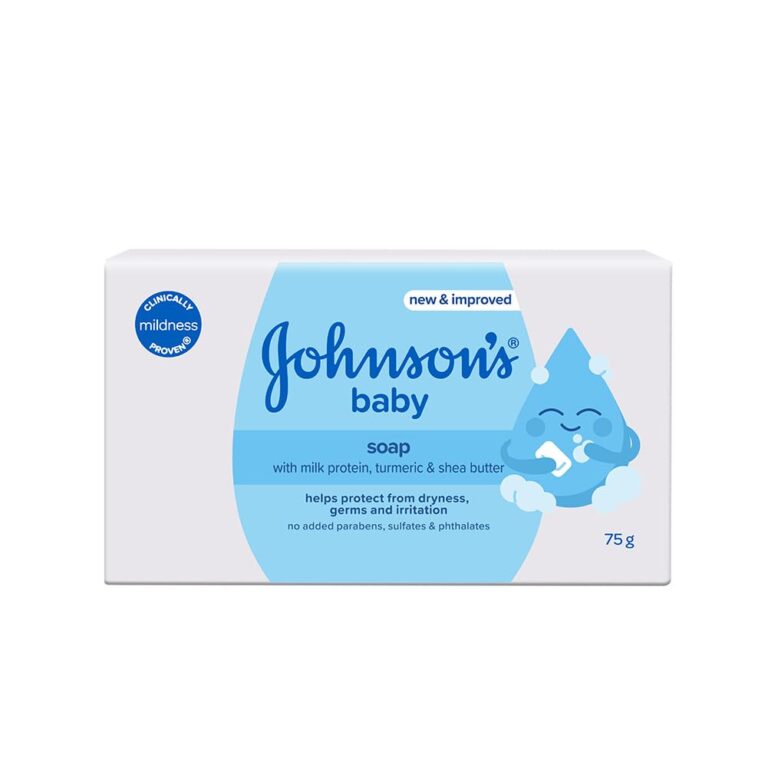 Johnsons baby soap 75g for gentle daily cleansing