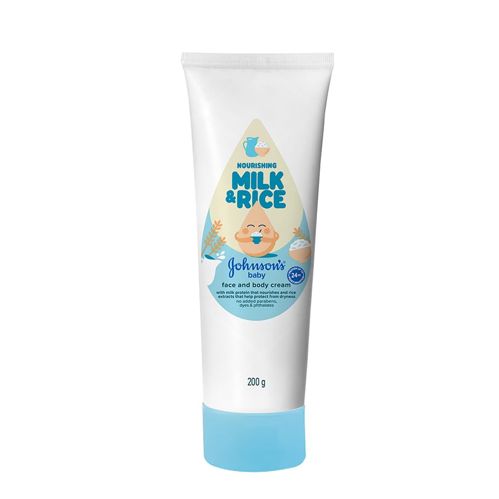 johnsons-milk-rice-cream-200g-vitamin-e-moisture Johnson's Milk + Rice Cream 200g - Image 1