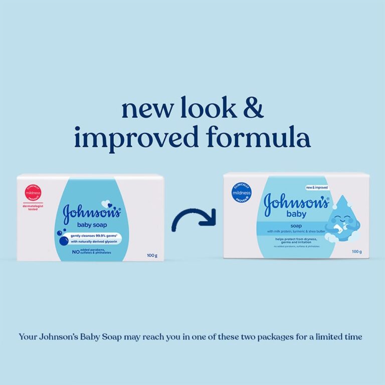 Mild baby soap bar for soft and delicate skin care