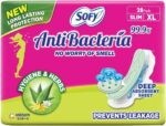 Sofy anti bacteria extra long sanitary pads XL pack of 28
