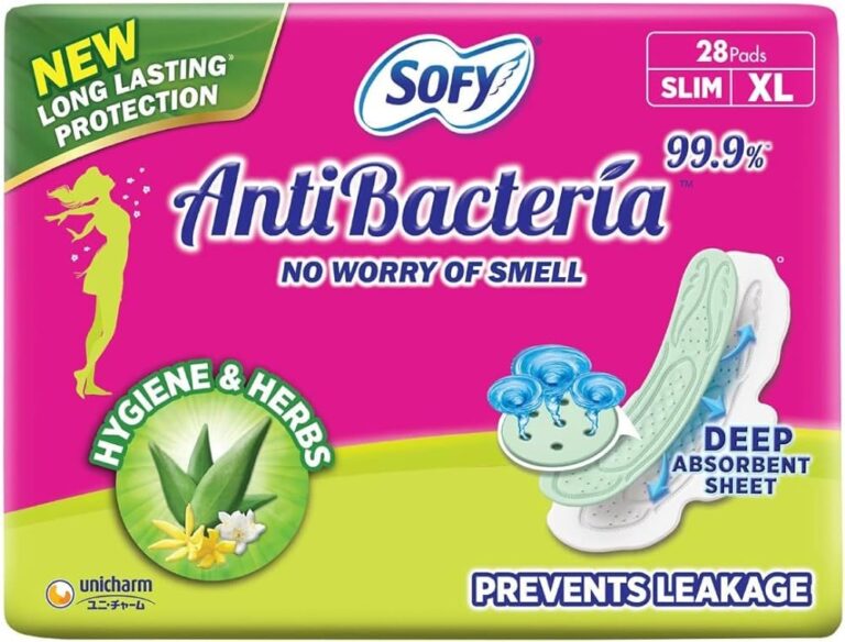 Sofy anti bacteria extra long sanitary pads XL pack of 28