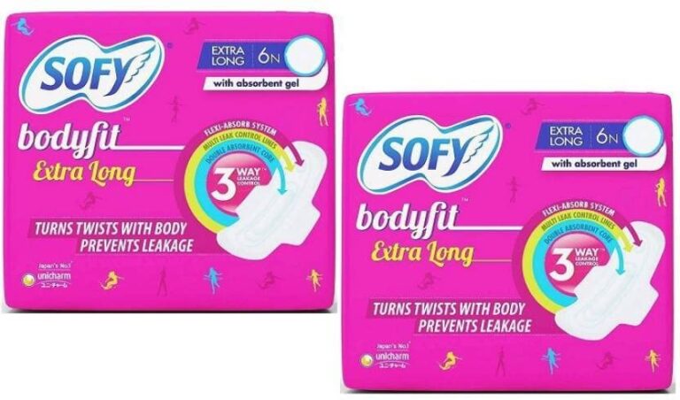 Sofy Bodyfit extra long sanitary pads pack of two for daily protection