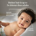 Tear free baby shampoo bottle for daily hair care routine