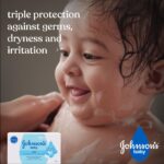 White baby soap for daily bath and skin comfort