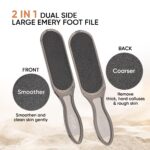 Large pedicure foot file for smooth and polished feet