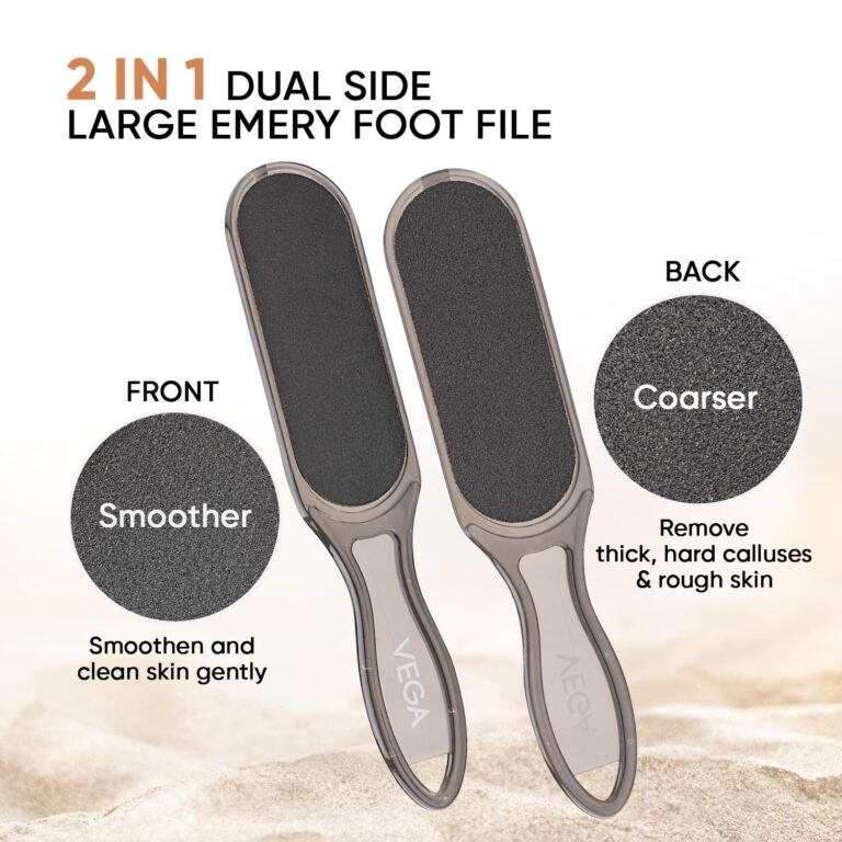 Large pedicure foot file for smooth and polished feet