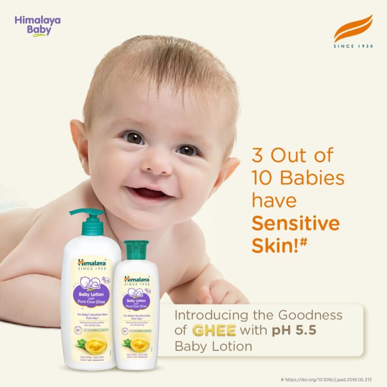 Himalaya Baby Lotion pH 5.5 with Pure Cow Ghee and Aloe Vera