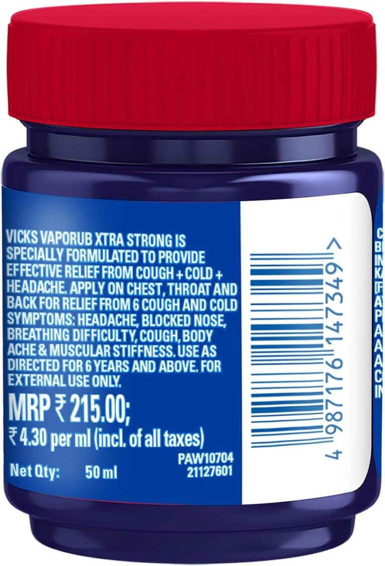 Vicks VapoRub Xtra Strong Balm 50 ml packaging