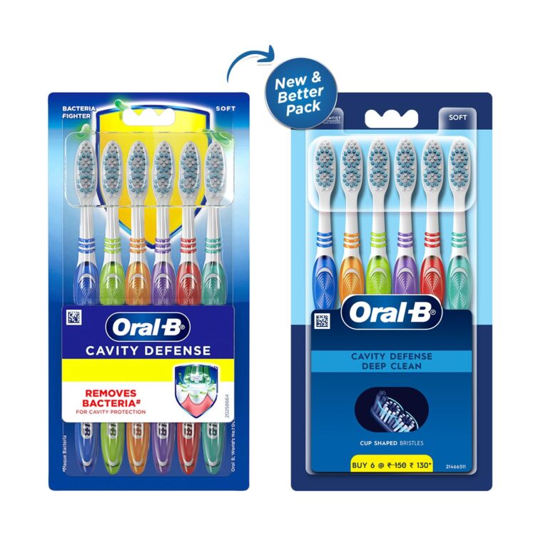 Oral-B Cavity Defense Multicolour Soft Toothbrush